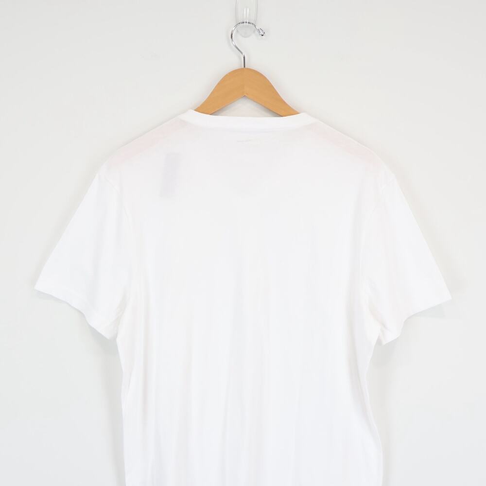 J.Crew Men's Broken-In Short Sleeve V-Neck T-Shirt White Size Large NWT - Picture 7 of 8